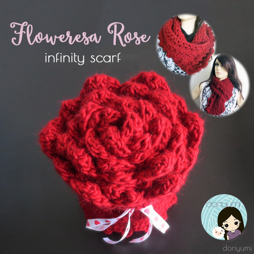 Floweresa Infinity Scarf - Crochet Pattern by Doriyumi